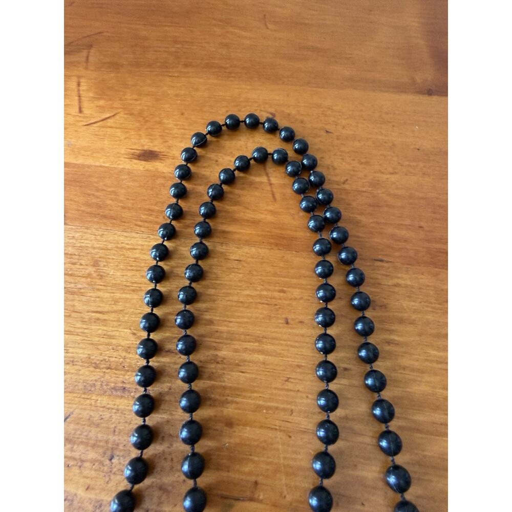 Boho Jewelry Set Neutral Beaded Necklace Bracelet Tassel Bundle Black White - Picture 16 of 16